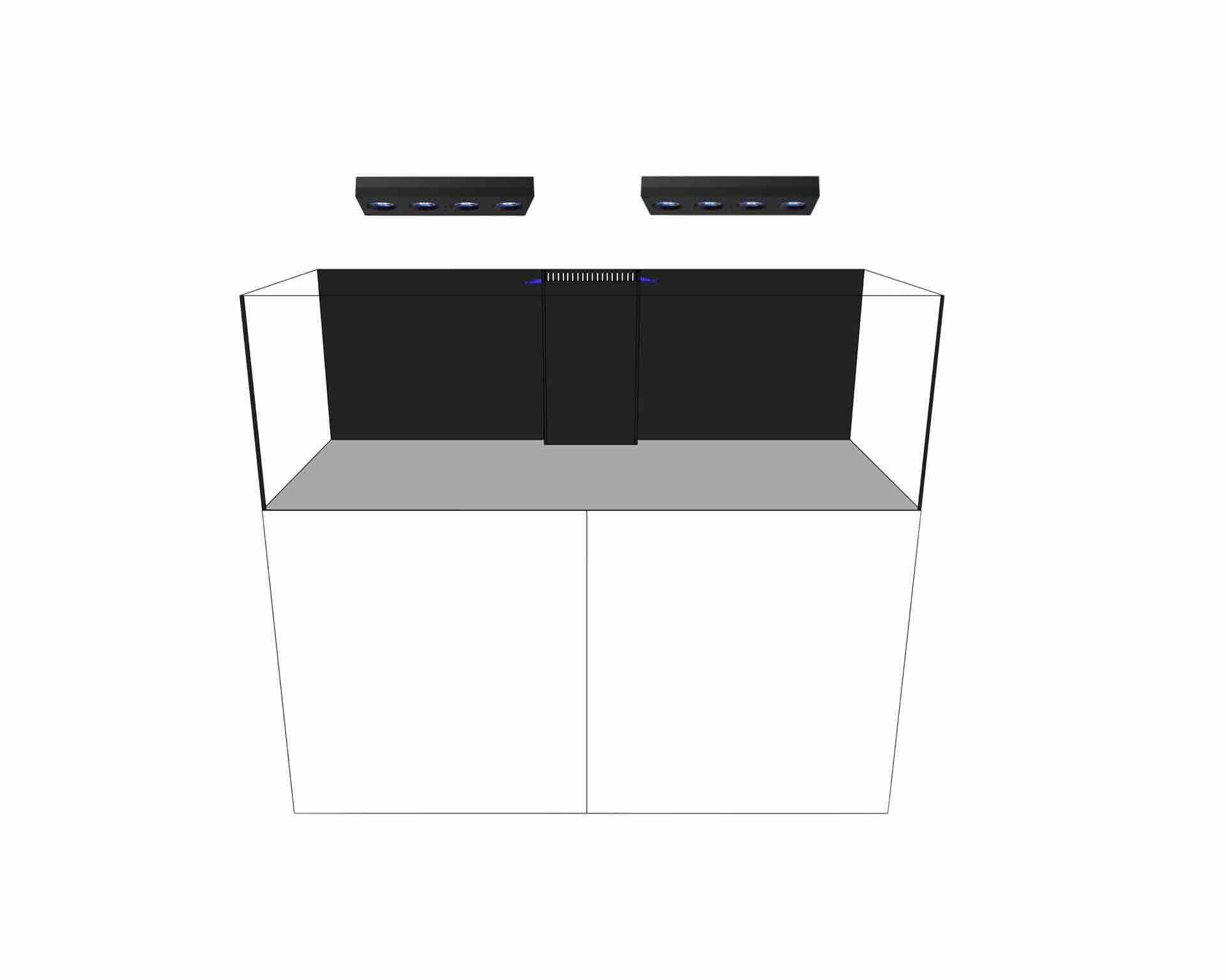 120 x 60 x 60 cm + sump