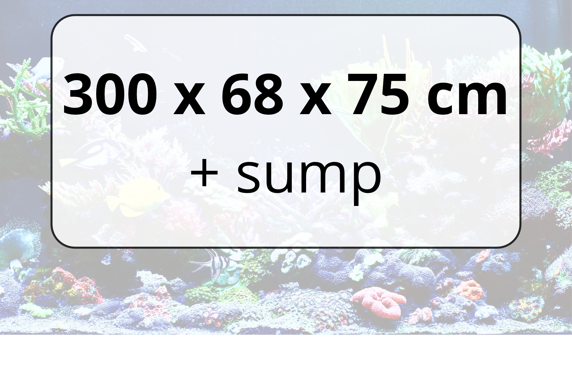  300 × 68 × 75 cm