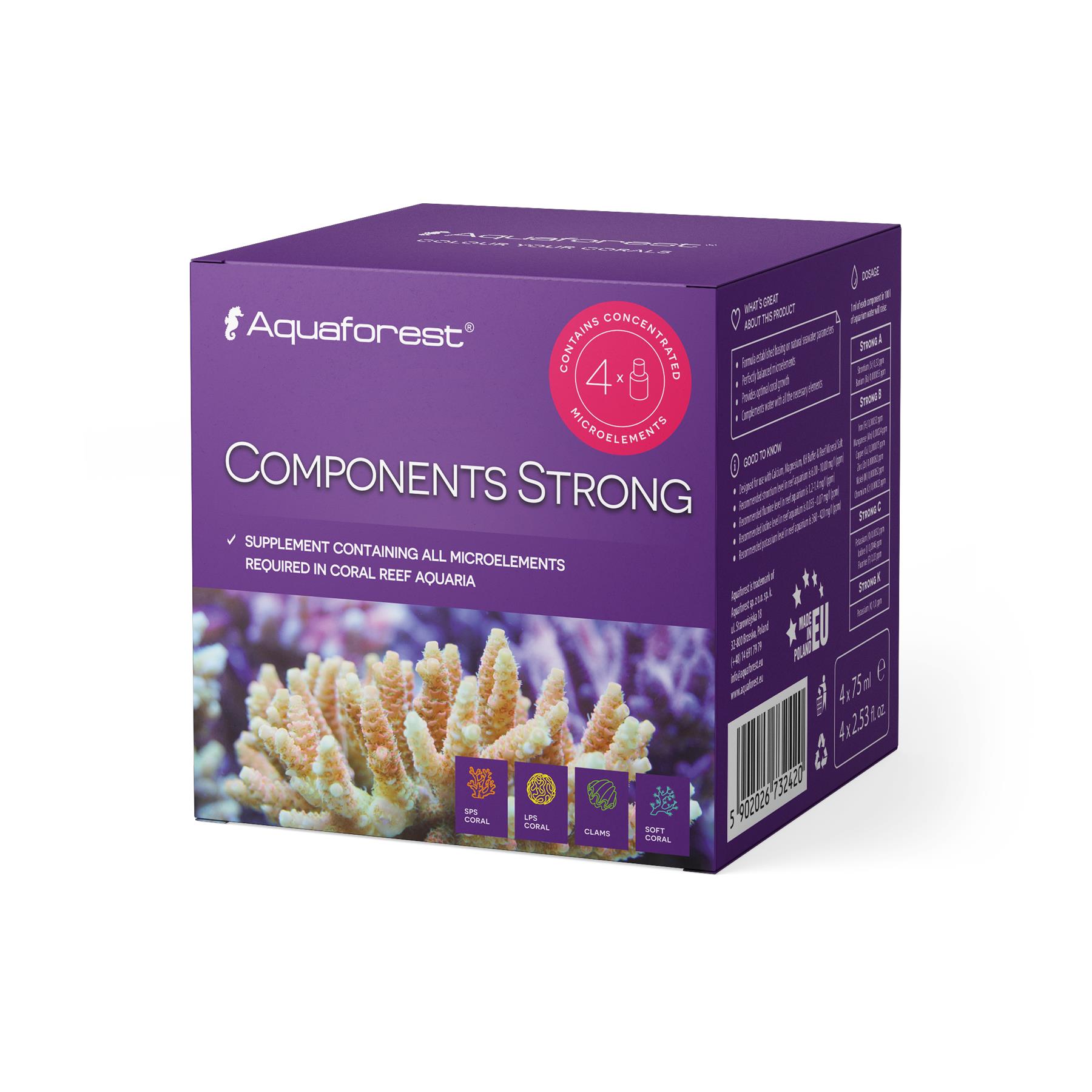 AF Components strong - SADA mikroživin A, B, C, K (4x75ml)