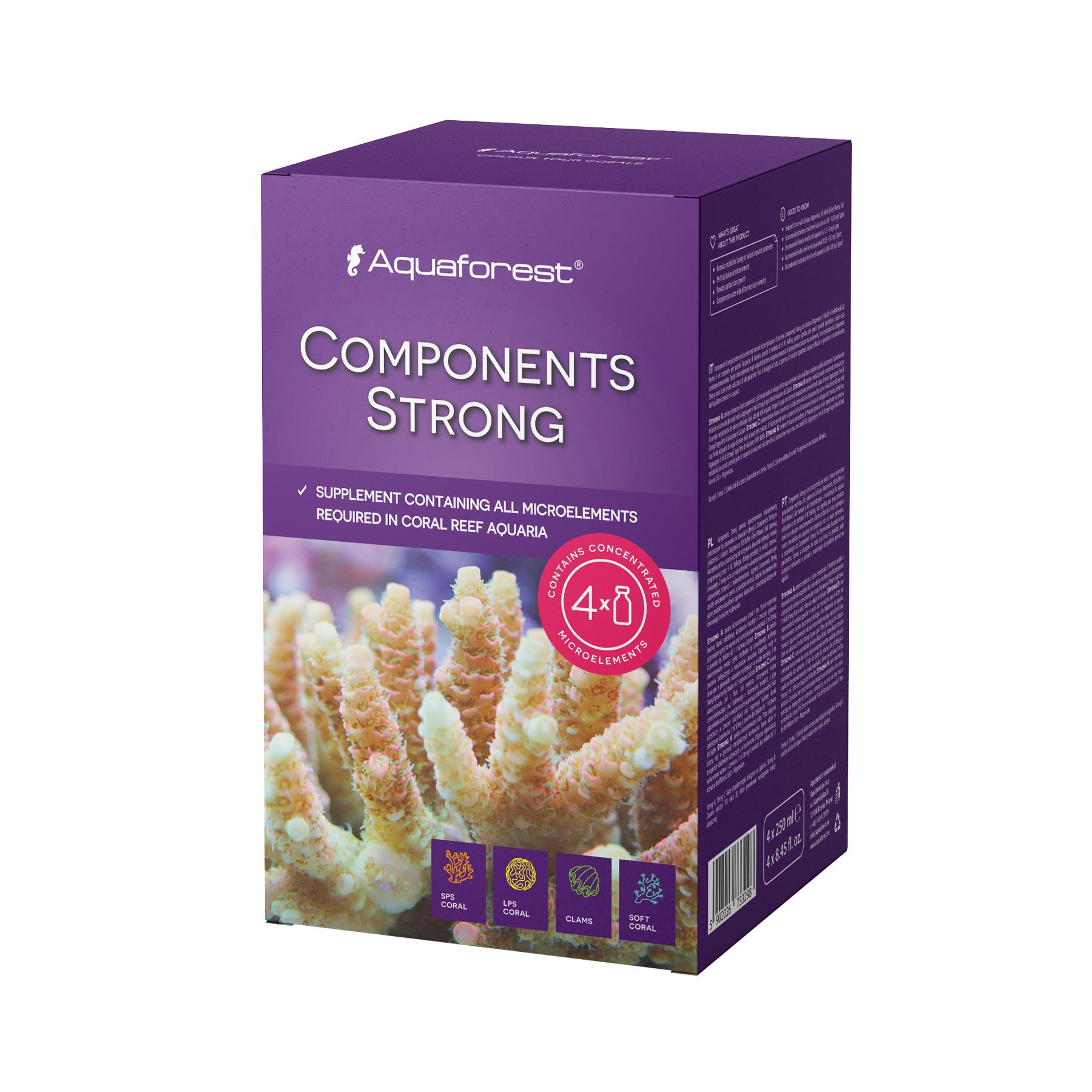 AF Components strong - SADA mikroživin A, B, C, K (4x250ml)