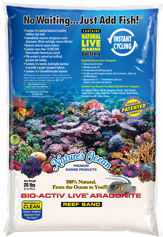 Nature´s Ocean - BioActiv White - živý písek, bílý (0,5-1,7mm/9kg)
