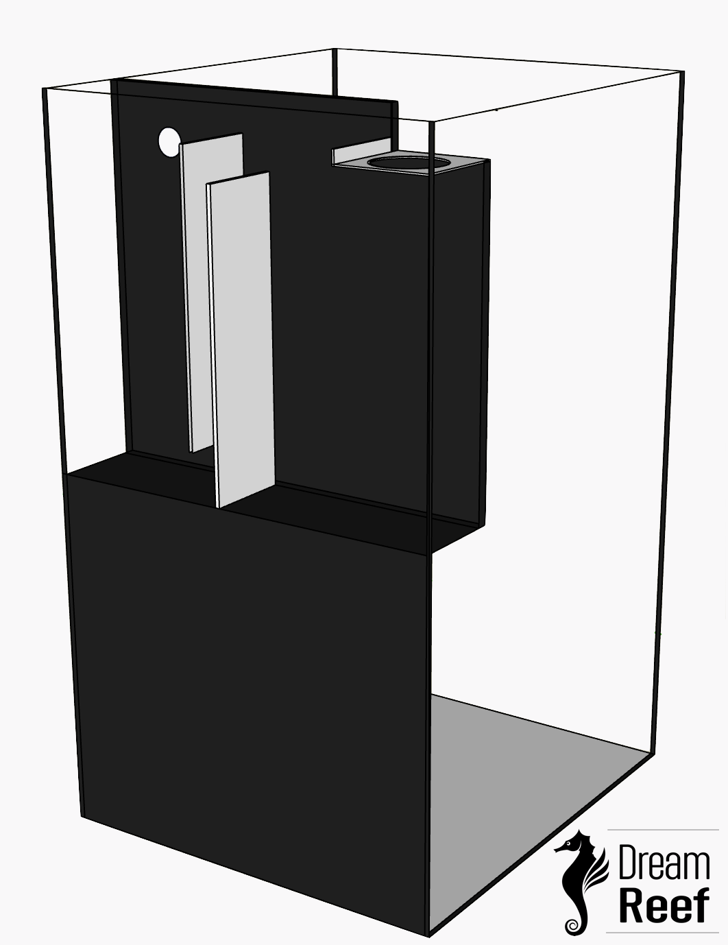 Pro mořské koníky, All-In-One DreamReefer 45 x 50 x 60 cm – Kompletní set mořského akvária