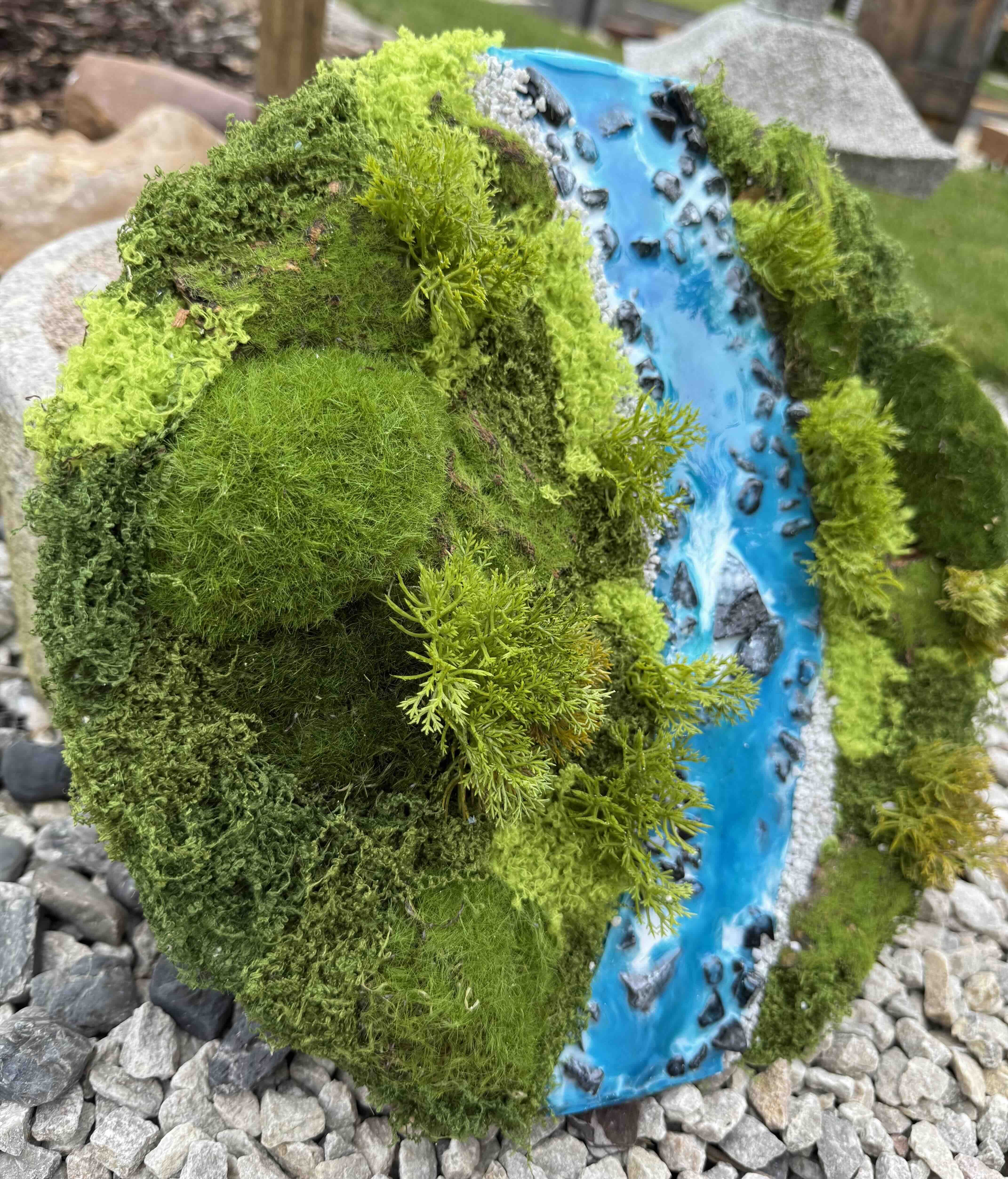 Smaragdové údolí | 3D obraz, 30 cm