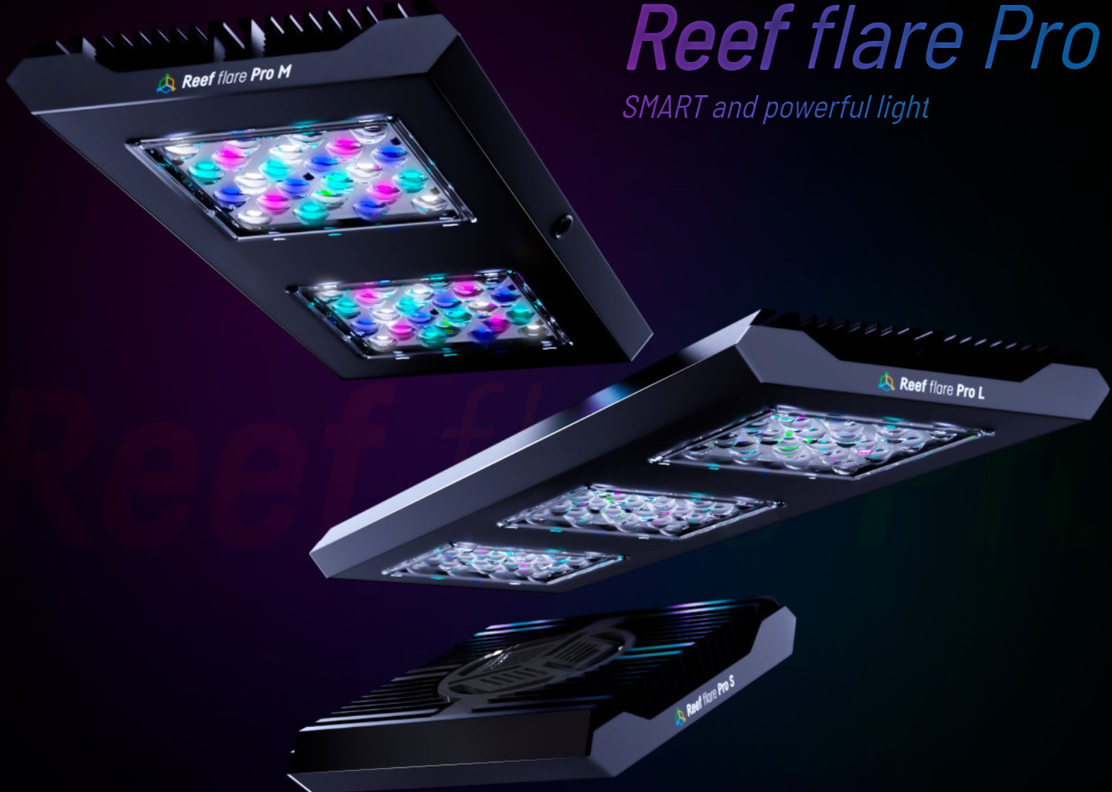 Reef Flare PRO L - 72LED 240W, černá