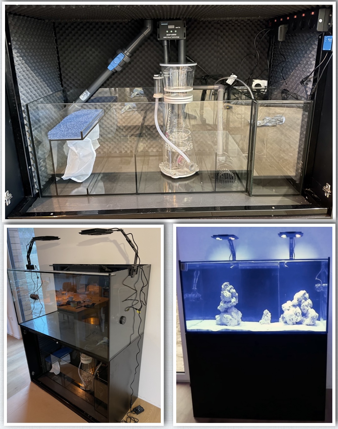 DreamReefer poloostrovní 120 × 60 × 60 cm – Kompletní set poloostrovního mořského akvária